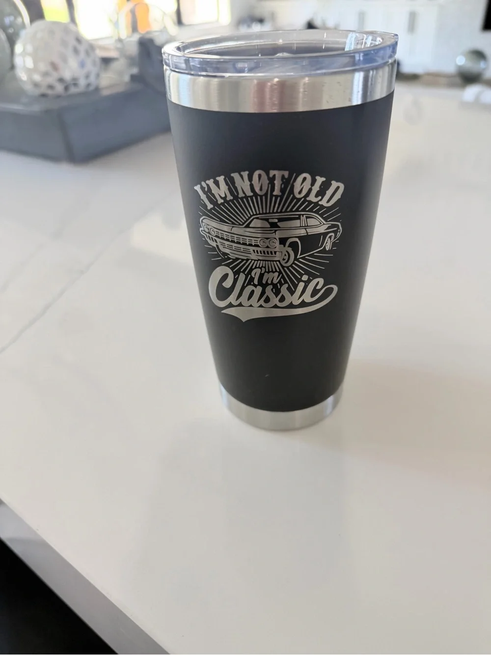 I'm Not Old I'm Classic Black Stainless Tumbler